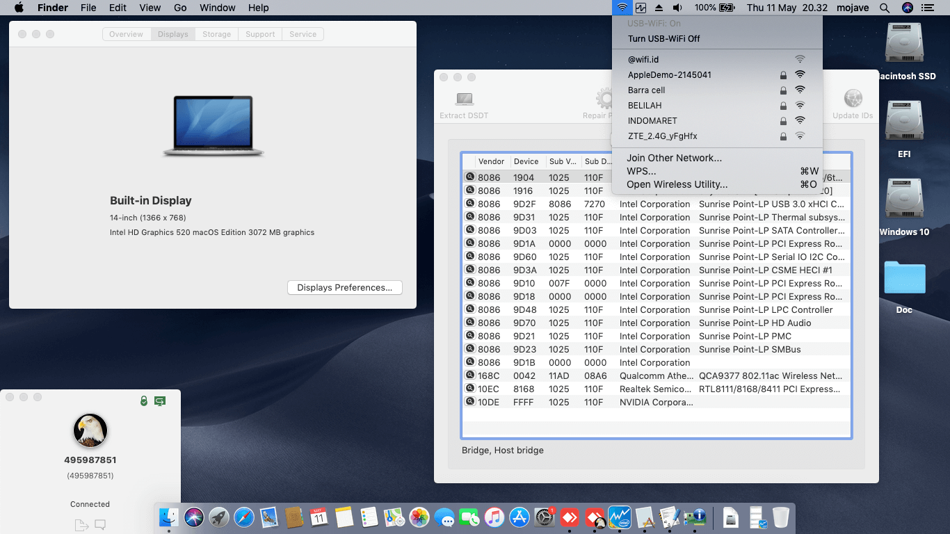 Acer Aspire E5 475G 341S [SkyLake   Intel HD 520 + I2C]   OpenCore 2